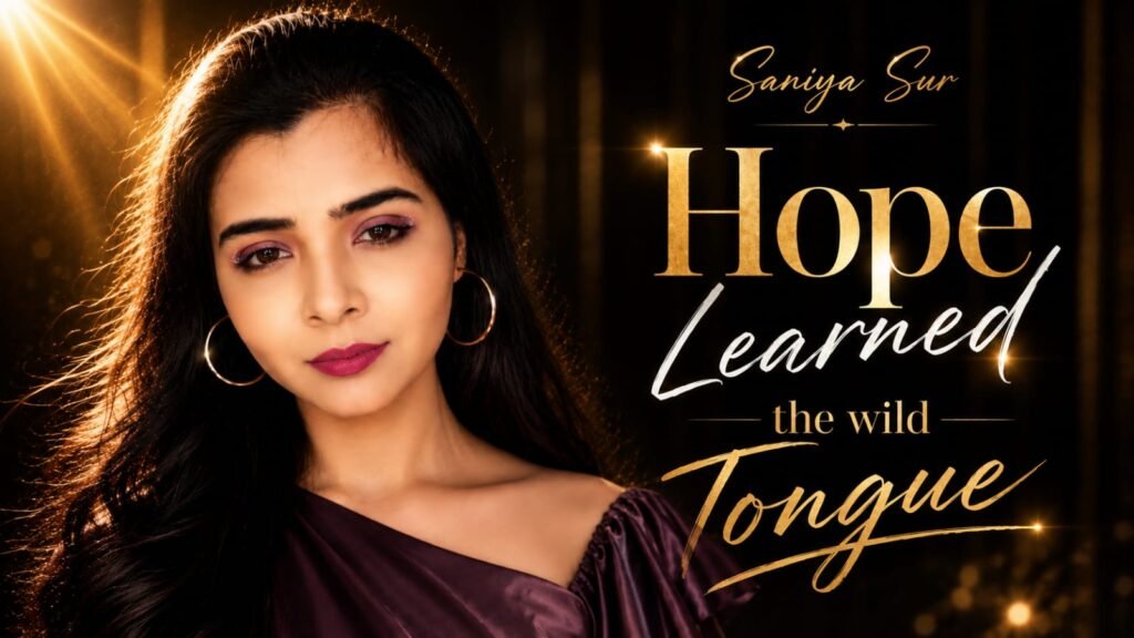 
Hope Learned the Wild Tongue by Saniya Sur – Original Pop Song inspired by the silent wisdom of animals
