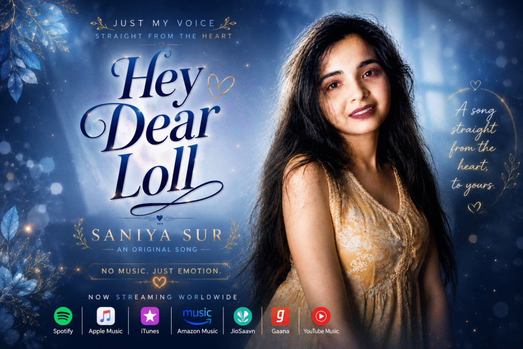 Hey Dear Loll official song artwork by Saniya Sur
